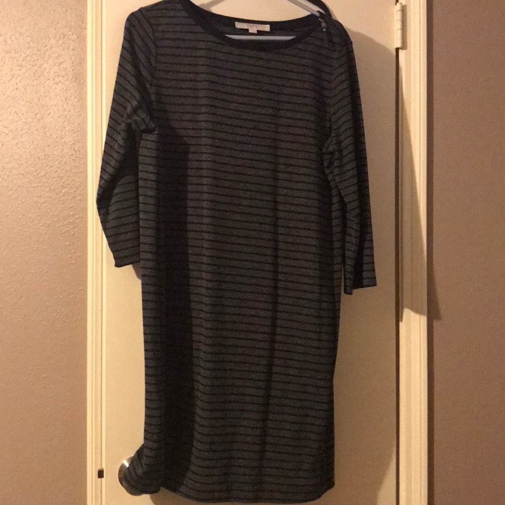 LOFT cotton shift dress